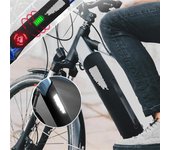 Funda protectora para batería de bicicleta eléctrica, de neopreno, impermeable, a prueba de polvo, reflectante naranja