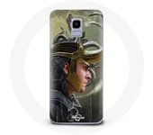 Coque pour Samsung Galaxy A8 2018 Loki Thor Ragnarok avec Casque Fanart Saison 1