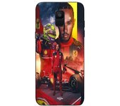 Coque maniacase pour Samsung Galaxy A8 2018 Lewis Hamilton Scuderia Ferrari F1 officiel