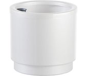 PLASTIKEN Maceta Hidrojardinera con Depósito de Agua - Ø38 cm - Blanco