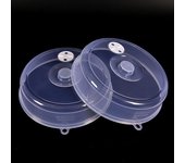 Cubierta transparente para plato de microondas, tapa para plato de comida, ventilación de vapor ventilada, cocina 23cmx5.5cm