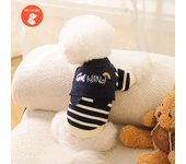Ropa cálida para mascotas, abrigo con estampado bonito, camisa para perros y gatos pequeños y medianos, chaqueta, traje de invierno para Bulldog Francés y Chihuahua XS