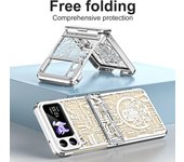 Funda a prueba de golpes para Samsung Z Flip 4, funda moderna para Samsung Galaxy Z Flip 4 5G, funda protectora contra caídas para Z Flip 4 For  Z Flip 4 negro
