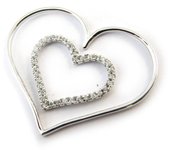 Les Trésors De Lily [N4052] - Pendentif Argent 'Love Divine' Blanc argenté (rhodié) plata