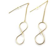 Les Trésors De Lily [N9933] - Pendientes de oro 'Infini' oro
