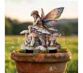 1 pieza de minifigura de hada de jardín de 30 cm, decoración acrílica de hada de jardín, tapones para suelo de patio y jardín al aire libre 1pcs