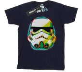 Star Wars Boys Stormtrooper Command Grafitti T-Shirt 9-11 Years azul marino