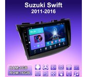 Radio de coche Android 2 DIN para Suzuki Swift 2011-2016, reproductor multimedia, unidad principal, estéreo, navegación GPS, WIFI, 1+16 GB 1+16GB
