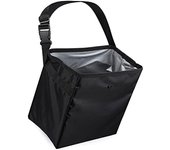 Cubo de basura multifuncional para coche, organizador de almacenamiento colgante para asiento trasero de coche, cesta de basura impermeable, bolsa de basura para coche 24x24x3cm