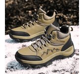 Zapatos de invierno de algodón para hombre, deportivos, de terciopelo, cálidos, para la nieve 39 negro