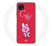 Coque pour Samsung Galaxy A22 5G BTS Bangtan Garçons BT21 Cooky Fond Rouge