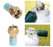 Adaptador de recarga de gas propano LP para estufa de camping y senderismo al aire libre