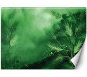 Fondo de pantalla Plantas abstractas Verde 100x70 verde