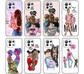 Funda de teléfono Super Mom Baby Girl Boy para Xiaomi Mi POCO X3 NFC GT M4 M3 12 11T 10T Pro A3 11 Lite NE 5G 12X 11i F3 Funda negra Xiaomi POCO X3 NFC