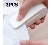 Mini máquina selladora de bolsas térmicas, sellador de paquetes de bolsas de plástico térmico, cierre de bolsas de alimentos, sellador portátil, accesorios de cocina, 1/2 Uds. 1pcs blanco