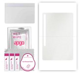 apgo Protective Skin Sticker for the back compatible with Samsung Galaxy Tab S7+ 5G, Wrap Film, Foil, Vinyl - Pattern Matte Transparent