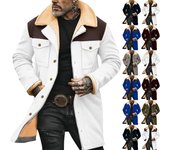 Chaqueta de invierno con múltiples bolsillos y cremallera de camuflaje a juego para hombre L verde del ejército