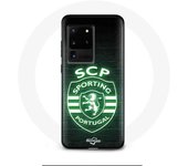 Coque Samsung Galaxy S20 Ultra scp sporting portugal lumineux fond noir