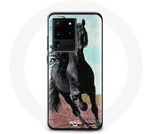 Coque - Samsung - Galaxy S20 Ultra - Rigide - Noir - Cheval Frison