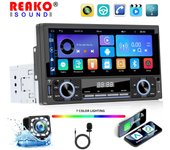 Radio de coche de 1 Din para reproductor multimedia MP5 universal, pantalla táctil HD de 6,9 pulgadas, compatible con Carplay, Mirror Link, BT, SWC, estéreo 6.9''