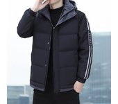 Chaqueta acolchada de terciopelo de invierno para hombre, chaqueta acolchada de gran tamaño, elegante y moderna, chaqueta acolchada gruesa y cálida para hombre M