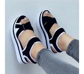 Nuevos zapatos de playa de verano para mujer, sandalias informales para exteriores para mujer, zapatos de moda para mujer 36 negro