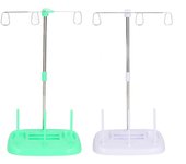 2 soportes de hilo de plástico para carretes de hilo para máquinas de coser domésticas, color verde malva.