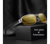 Moda Nuevo Día Noche Antideslumbrante Gafas de conducción polarizadas para hombres Mujeres Diseño de marca de moda Gafas de sol para fiestas al aire libre UV400 Accesorios Gafas gris