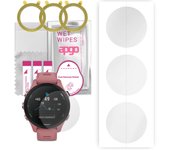 3x Apgo Protector de Pantalla de Hidrogel para Garmin Forerunner 255S, Película de Hidrogel, con Capa de Posicionamiento Fácil Instalación