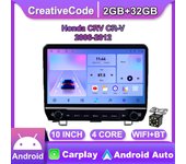 Radio de coche Android para Honda CRV CR-V 2006 - 2012 con botón perilla reproductor Multimedia de 10 pulgadas navegación GPS Carplay 2 + 32GB