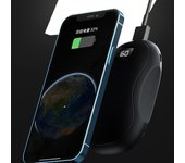 Calentador de manos portátil 2 en 1, calentador de manos recargable de invierno con Banco de energía Digital de bolsillo con 3 color rosa