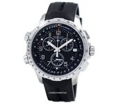 Reloj para hombre Hamilton Khaki Aviation X-Wind cronógrafo de cuarzo GMT H77912335 negro