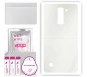 apgo MATTE Protective Skin Sticker for the back compatible with LG Stylus 2 Plus, Wrap Film, Hydrogel Film, Flexible, Soft TPU with positioning layer