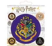 Pegatinas Harry Potter Hogwarts (Paquete de 5) One Size negro