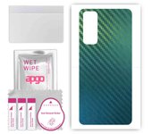 Adhesivo protector de piel para la parte trasera compatible con Huawei P smart 2021, película envolvente, lámina, vinilo - Patrón Carbon Chameleon CAKA1
