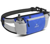 Riñonera para correr, resistente al agua y transpirable, ideal para corredores y para llevar con botella de agua. negro