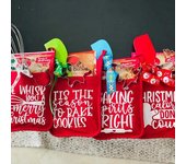 1 par de manoplas para horno, estilo navideño, engrosadas, escaldadoras, con aislamiento térmico, orificio para colgar, manoplas suaves para horno, cocina, hornear, regalo, guantes para horno C