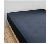 Drap housse  Gaïa  toutes dimensions  Gaze de Coton  - Gaïa Minuit - 160 x 200 cm bonnet de 30 cm