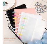 Álbum Polaroid de tres pulgadas con cuatro cuadrículas y hebilla de hongo y libro pequeño para guardar tarjetas 20 pages, 80 card slots, separate inner pages negro