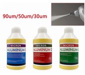1 botella de polvo de alúmina dental de 90, 50 y 30 um, polvo de aluminio en micrones para máquina de chorro de arena con microgranalla, herramienta de odontología con chorro de arena 30um
