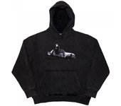 Sudadera unisex con capucha lavada con foto de coche para adultos de 1975 S carbón