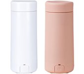 Hervidor de agua eléctrico portátil para té y café, hervidor de agua con apagado automático, hervidor de agua pequeño para café, agua con miel blanco