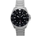 Reloj Casio Standard analógico de acero inoxidable con esfera negra y cuarzo MDV-107D-1A1 200M para hombre negro