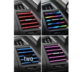Tiras decorativas para rejilla de ventilación del coche: moldura cromada universal galvanizada de colores Electroplating blue (10 pieces per pack)