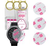 3x apgo Ultra-Clear Hybrid protector de vidrio compatible con LG Watch Style, nano vidrio flexible, excelente reemplazo para vidrio templado, resistente a rayones