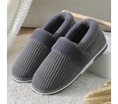 Zapatos de invierno para mujer Kidmi de talla más pequeña, zapatos casuales para el hogar para hombres, zapatos cálidos de algodón para exteriores para mujeres, zapatillas de interior acolchadas de felpa para mujer 38-39 rojo