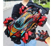 Nuevo 4WD Drift Control remoto mango de coche Detección de gestos música luz truco Control remoto carreras 4x4 todoterreno Spray niño juguete niños regalo handle remote control rojo
