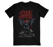 Ozzy Osbourne Camiseta unisex de algodón con alas de ángel para adultos XL negro