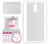 apgo Protective Skin Sticker for the back compatible with Oukitel K6, Wrap Film, Foil, Vinyl - Pattern Transparent Carbon