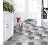 Productos para el hogar hexagonales, minimalismo Hexagonal, 10 Uds./1 bolsa, pegatinas para azulejos de baño